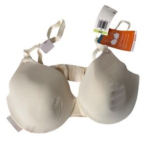 Warners 36B Women's Underwire Lightly Lined Full Coverage Bra Beige